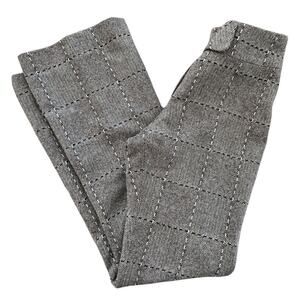 Kate Cooper 70s Style Wide Leg Trousers Brown Tweed Wool Check Print 8